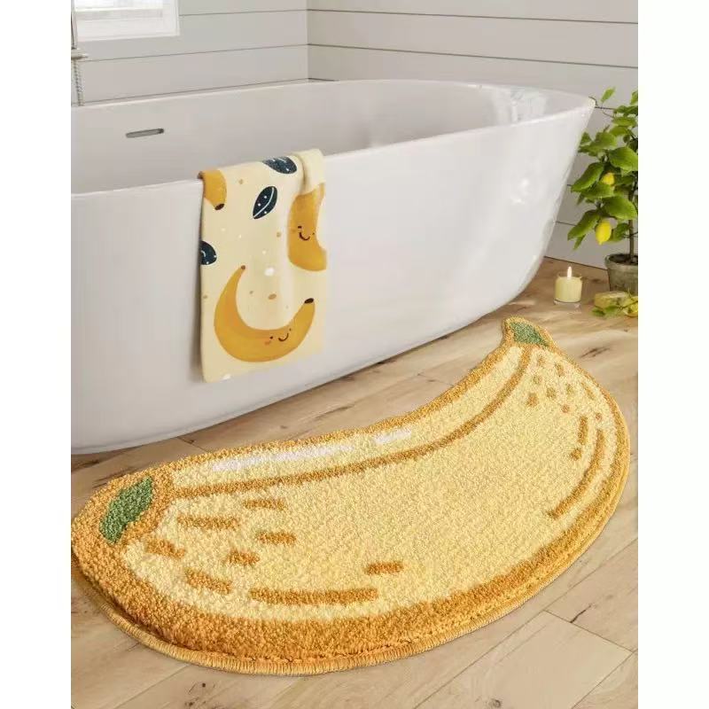 Lemon-Shaped Bath Mat Acalora