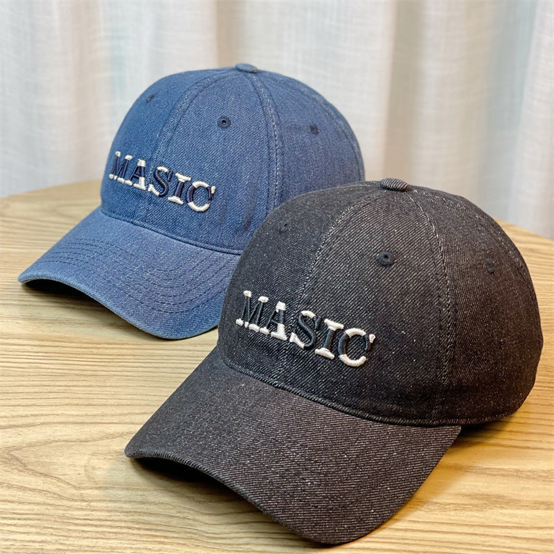 Women's Embroidered Denim Baseball Cap Kalsten