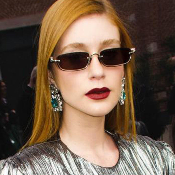 Women Fashionable Square Sunglasses with Elegant Metal Frame Kalsten