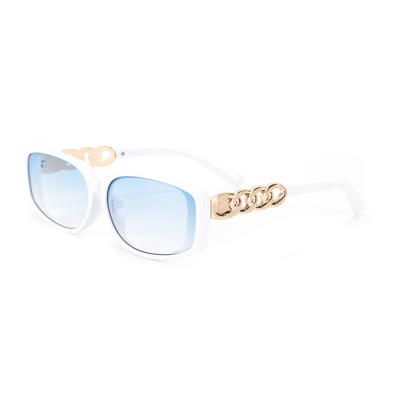 Women's square designer sunglasses with gold details Kalsten