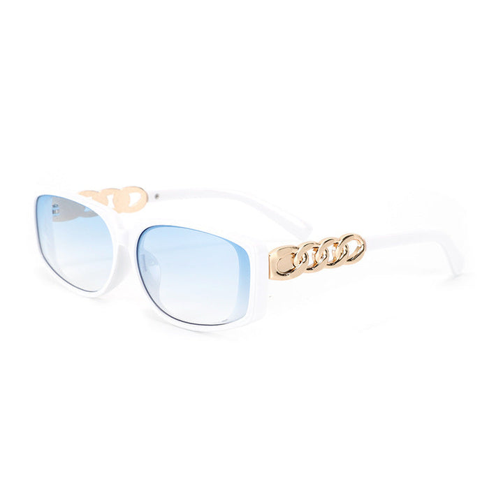 Women's square designer sunglasses with gold details Kalsten