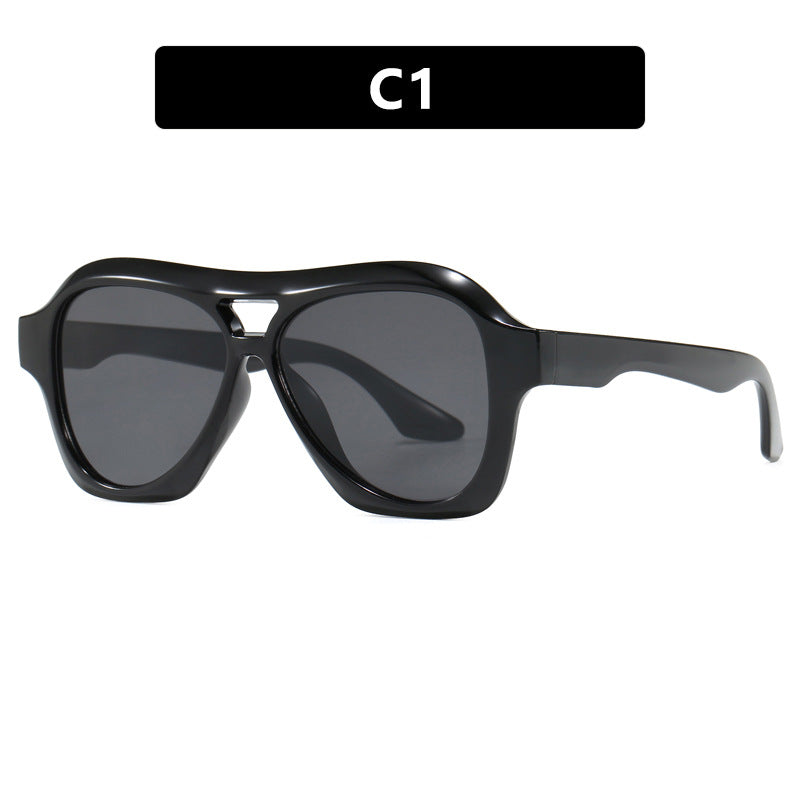 Ladies fashionable sunglasses in innovative design with wide frame Kalsten