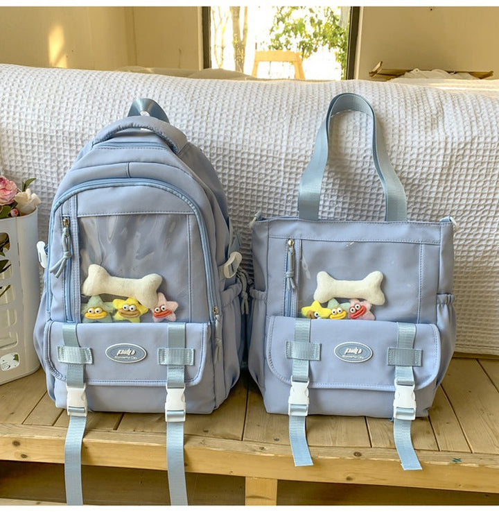 Playful Animal-Themed Backpack and Tote Combo
