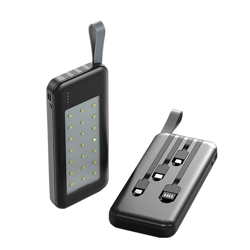 Portable power bank with integrated LED light Kalsten