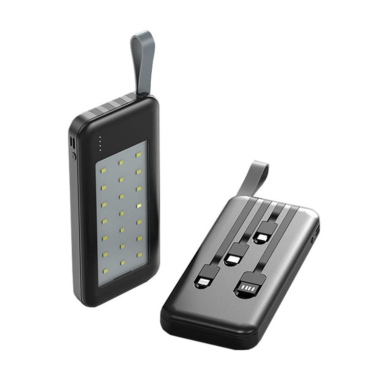 Portable power bank with integrated LED light Kalsten