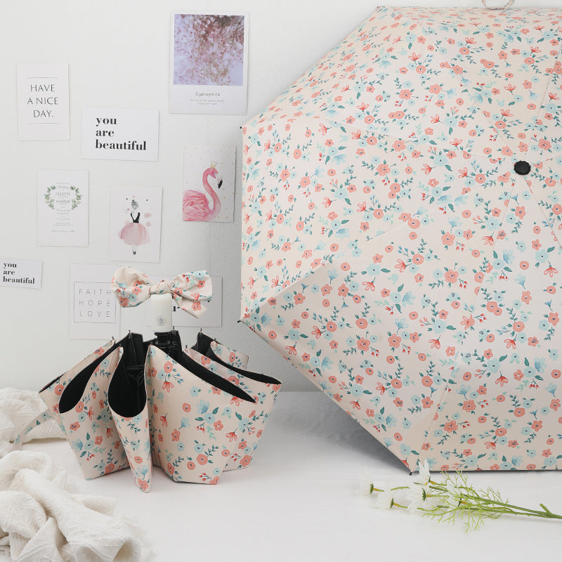 Ladies Automatic Umbrella with Colorful Floral Design Kalsten