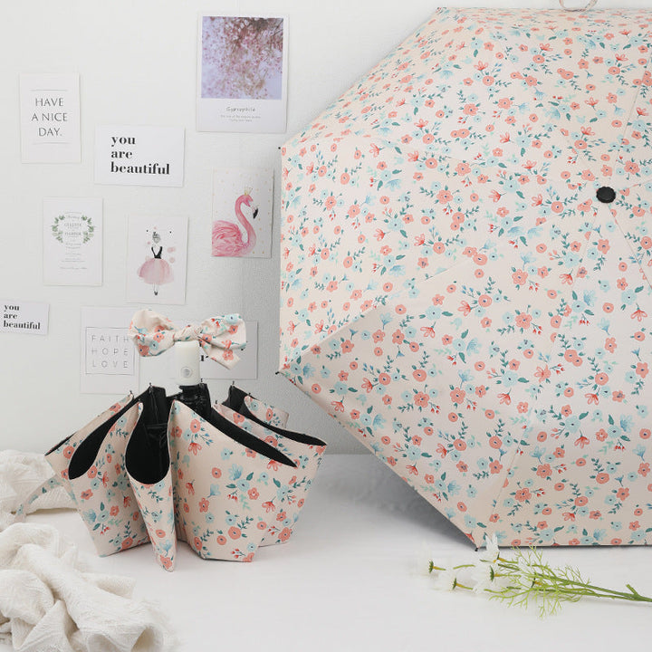 Ladies Automatic Umbrella with Colorful Floral Design Kalsten