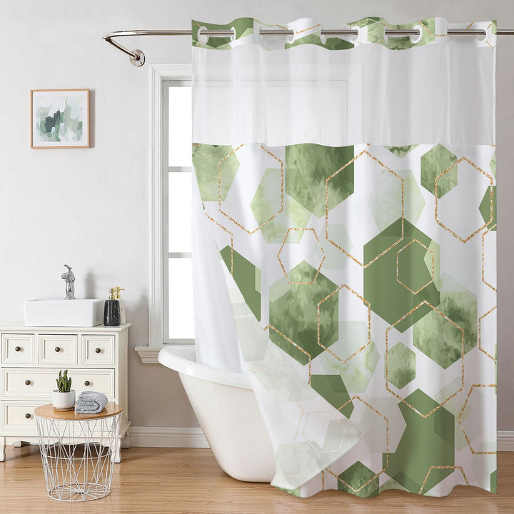 Geometric Pattern Shower Curtain Kalsten
