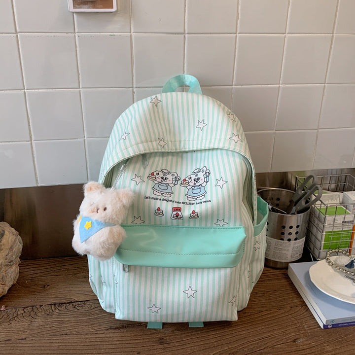 Backpack with Colorful Animal Design and Practical Compartments Kalsten