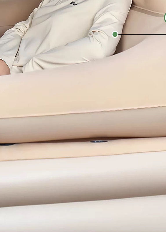 automatic inflation elevated inflatable air bed with upright backrest and integrated pillow supports Kalsten