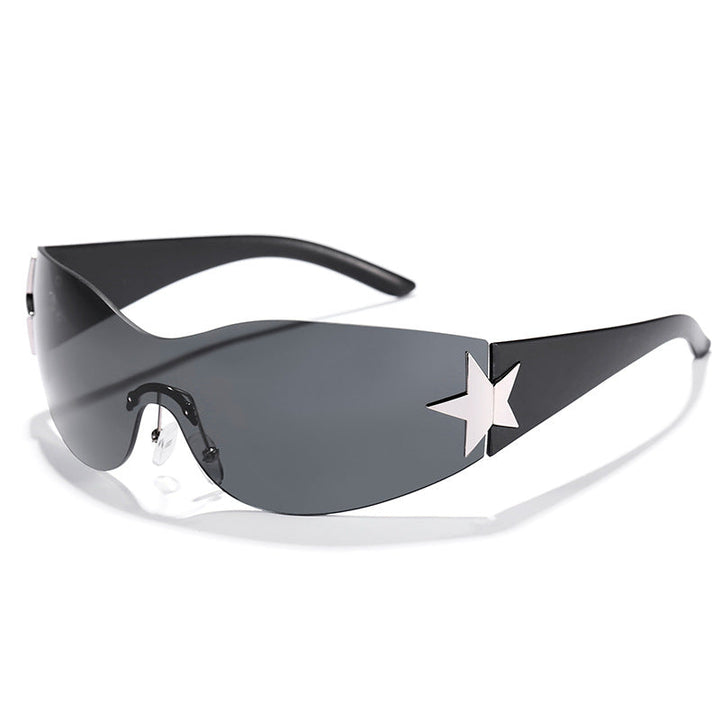Women's futuristic design sunglasses with unique accents Kalsten