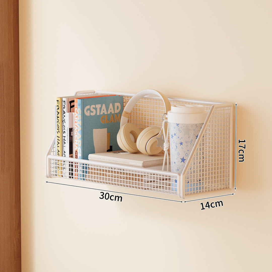 Wall-Mounted Mesh Storage Shelf Kalsten