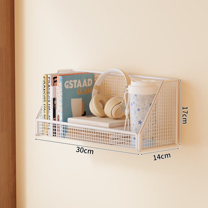 Wall-Mounted Mesh Storage Shelf Kalsten