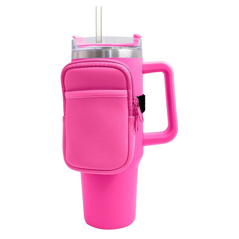 Unisex cup holder with practical pocket Kalsten