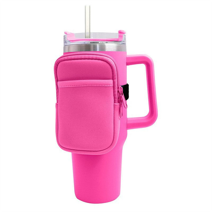 Unisex cup holder with practical pocket Kalsten