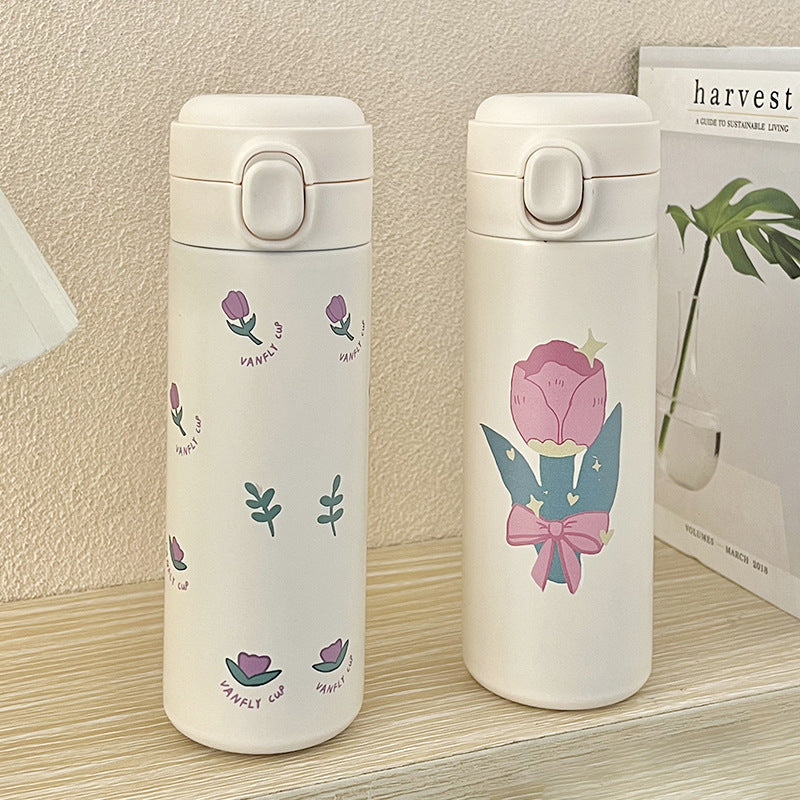 Women's Insulated Drinking Bottle with Innovative Leak Proof Kalsten