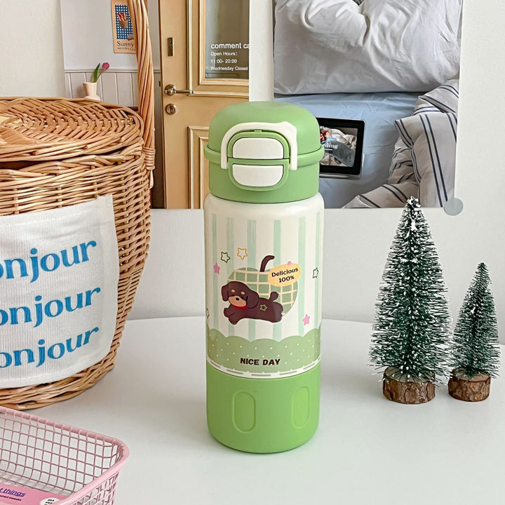 Women's Insulated Bottle with Cute Dog Design Kalsten