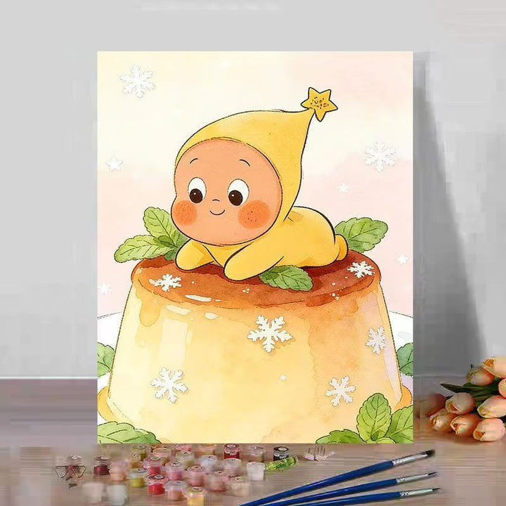 Cute Dessert-Themed Canvas Art Print Kalsten