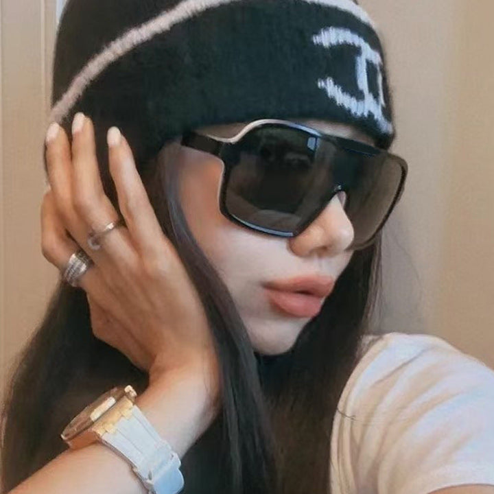Women oversized sunglasses with wide frame Kalsten