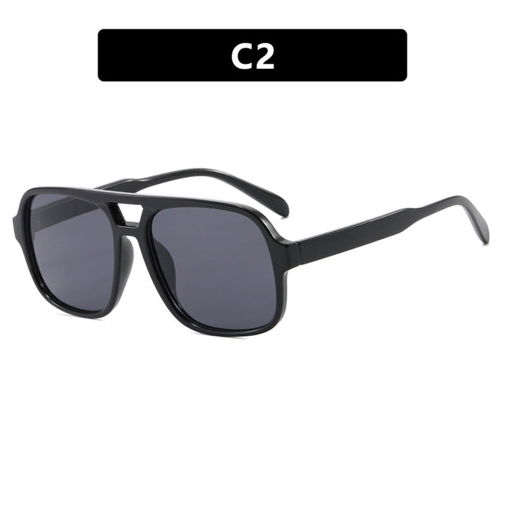 Women's modern square sunglasses with stylish transparent frame Kalsten