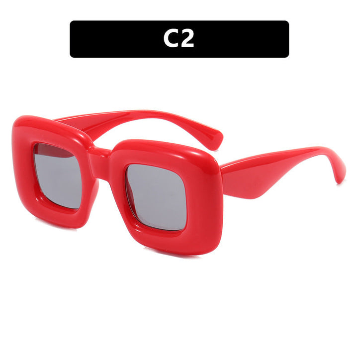 Women rectangular sunglasses with wide frame and protective UV filter Kalsten