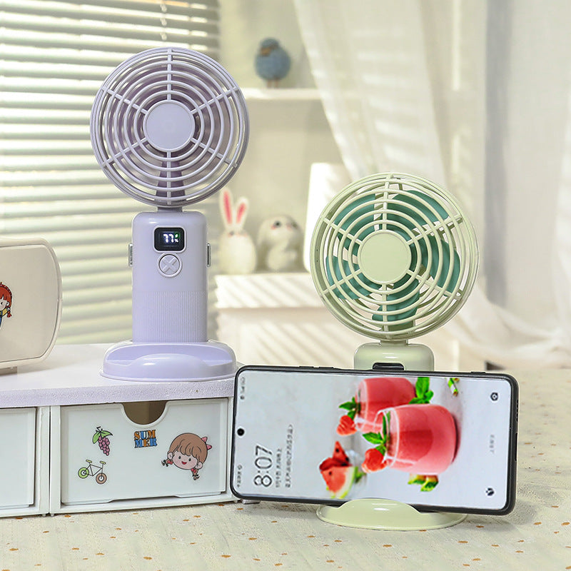 Women's Portable Mini USB Fan with LCD Display Kalsten