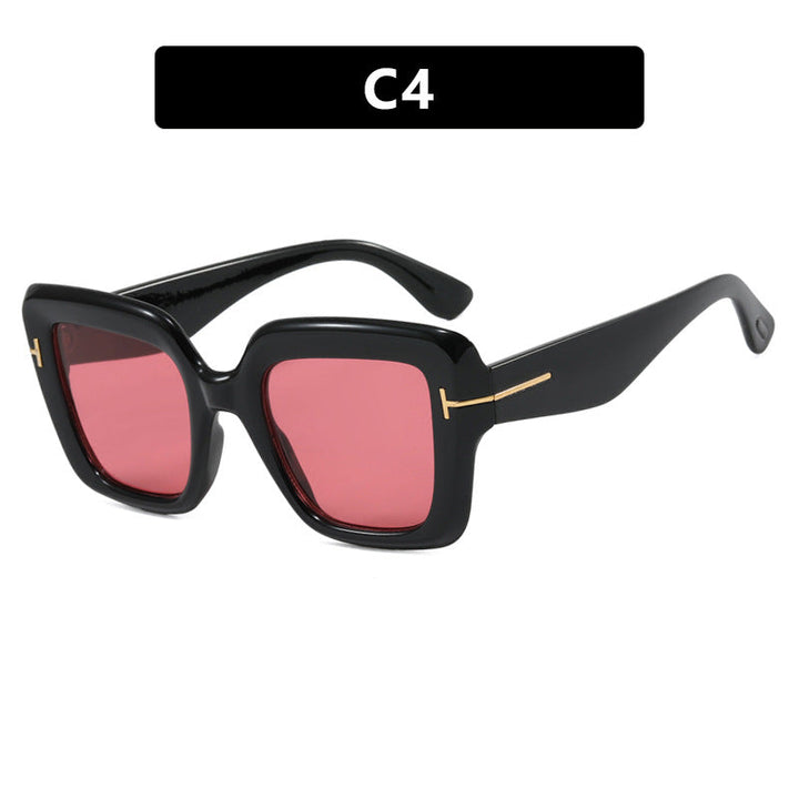 Women's square sunglasses with comfortable plastic frame and UV protection Kalsten