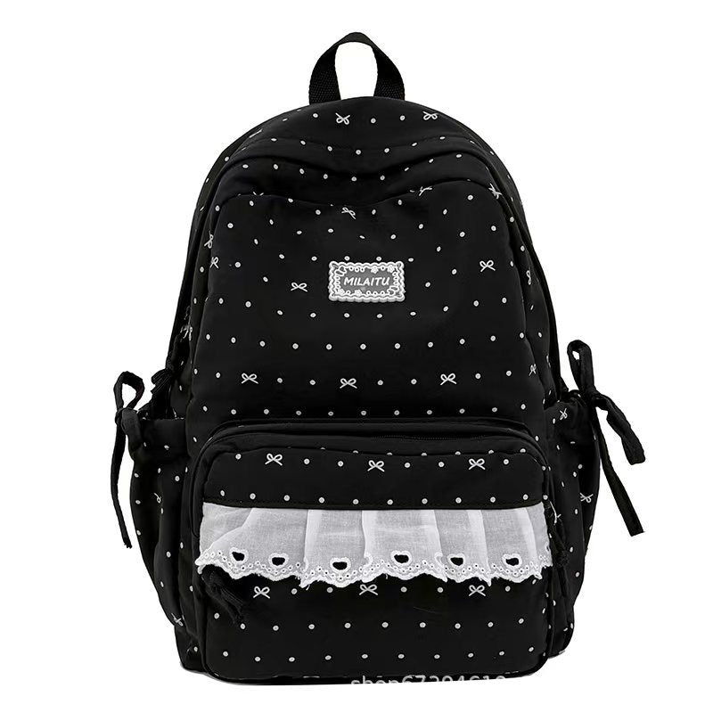 Decorative Ruffled Backpack Kalsten