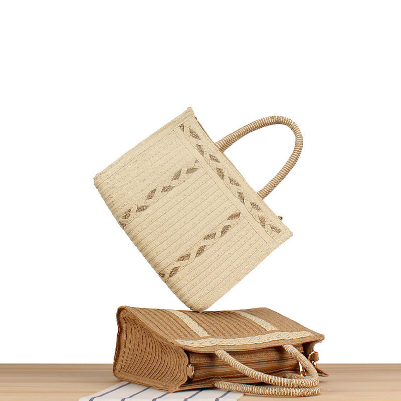 Stylish handbag with artistic ribbed design Kalsten