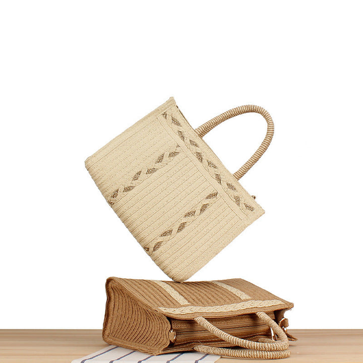 Stylish handbag with artistic ribbed design Kalsten