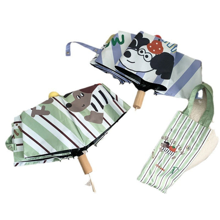Ladies creative foldable umbrella with playful animal design Kalsten