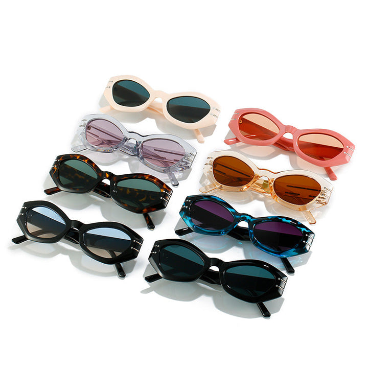 Ladies stylish designer sunglasses with unique frame construction Kalsten