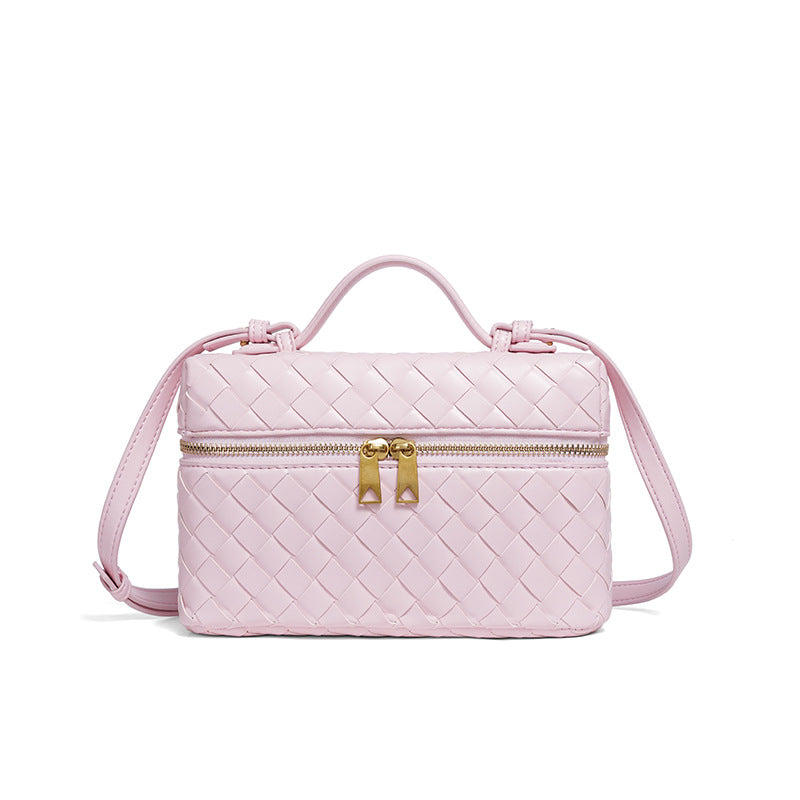 Woven Leather Cosmetic Case Acalora