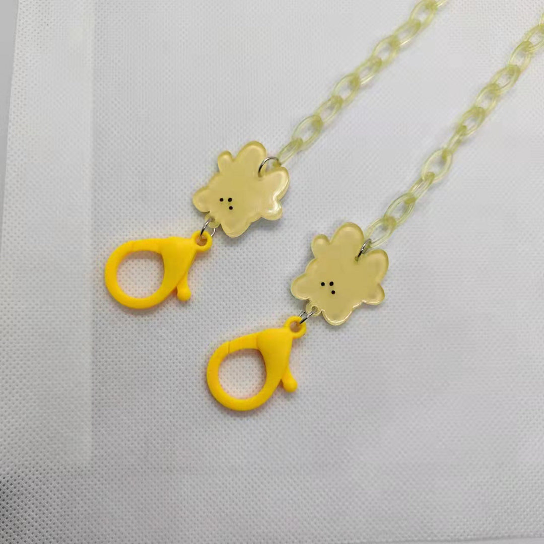 Playful glasses holder chain with floral motif Kalsten