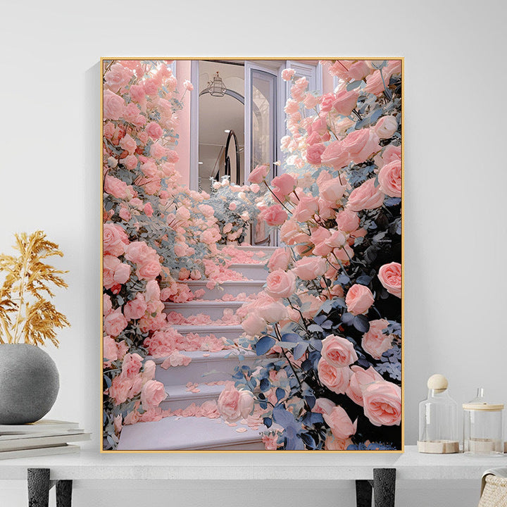 Floral Garden Scene Wall Art Kalsten