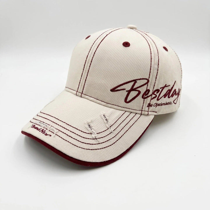 Men's Distressed Casual Cotton Baseball Cap Kalsten