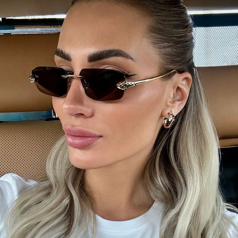 Women elegant half-frame sunglasses Kalsten
