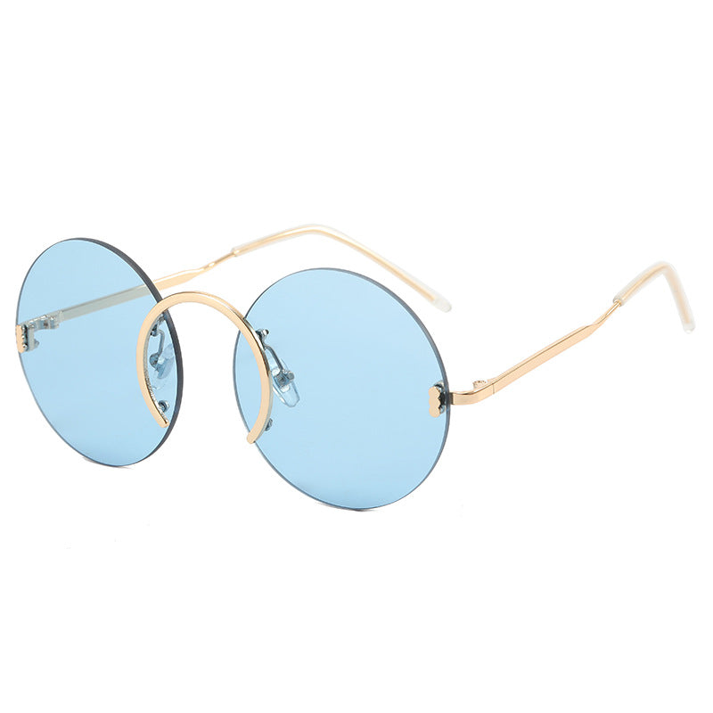 Women's fashionable round sunglasses with innovative metal frame Kalsten