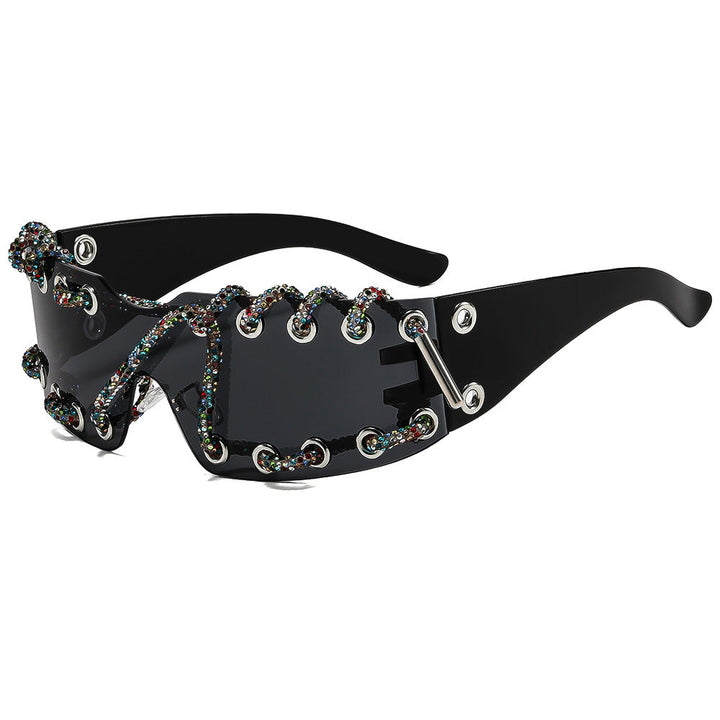 Women's sunglasses with unique lacing design Kalsten