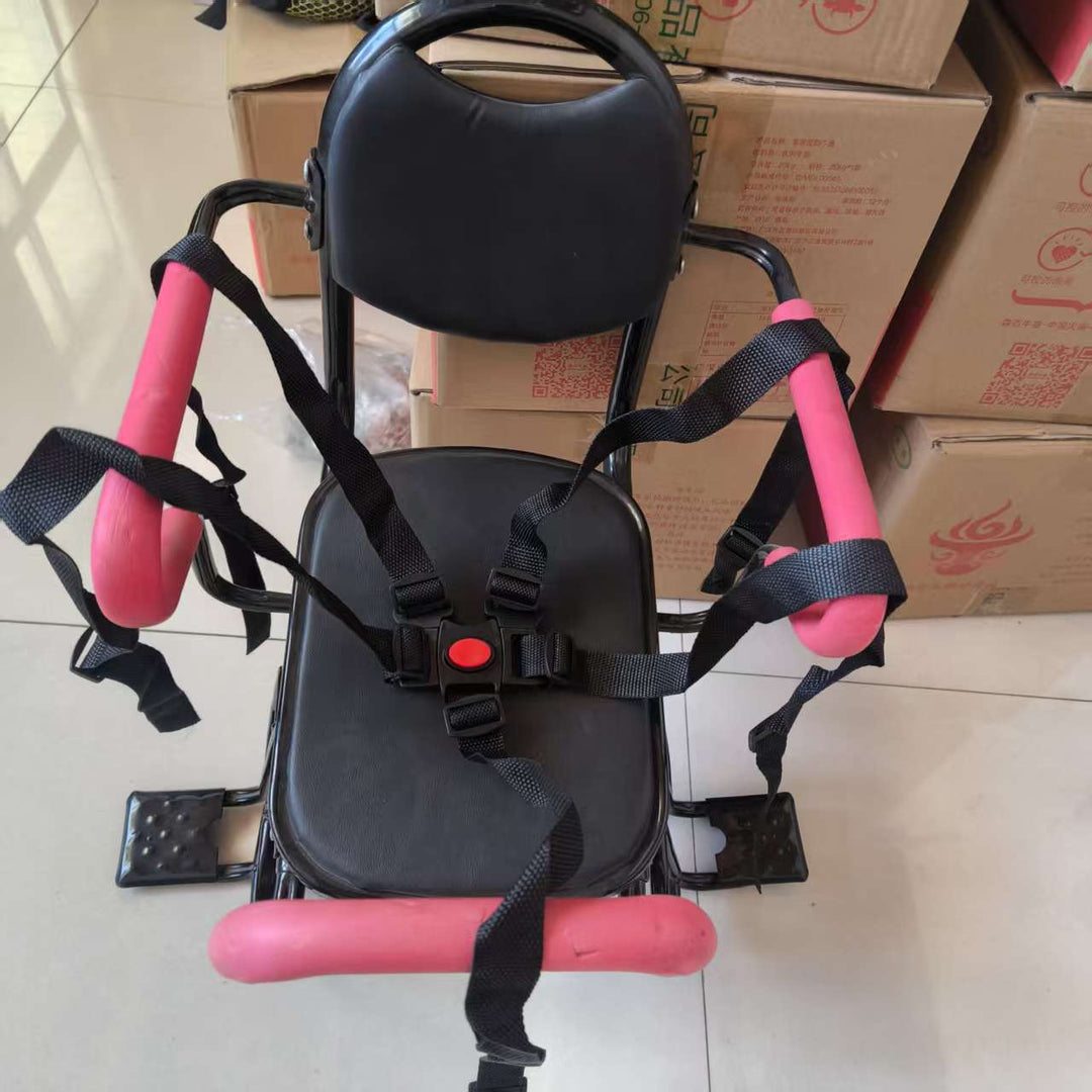 toddler safety bike seat with adjustable five-point harness padded armrests and footrests Kalsten