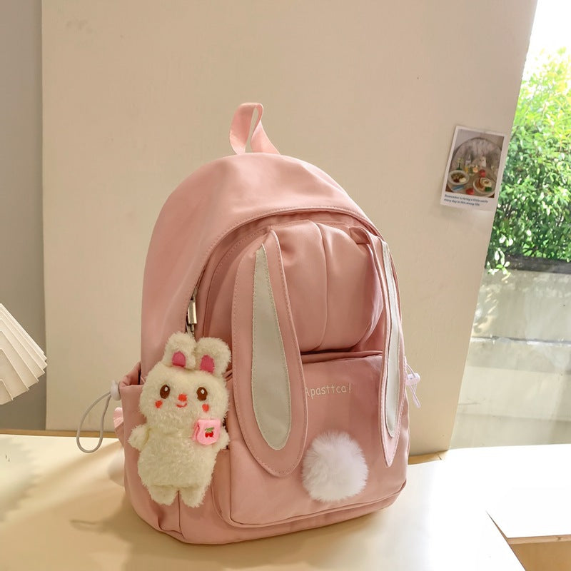 Cute Bunny Ear Themed School Backpack