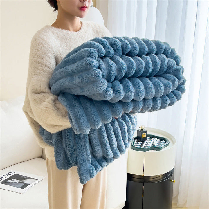 Women's Ultra-Soft Cuddly Blanket with Wave Structure Kalsten