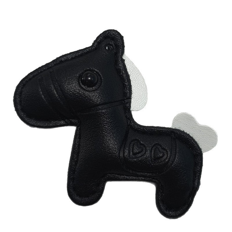 Leather Horse-Shaped Keychain Kalsten