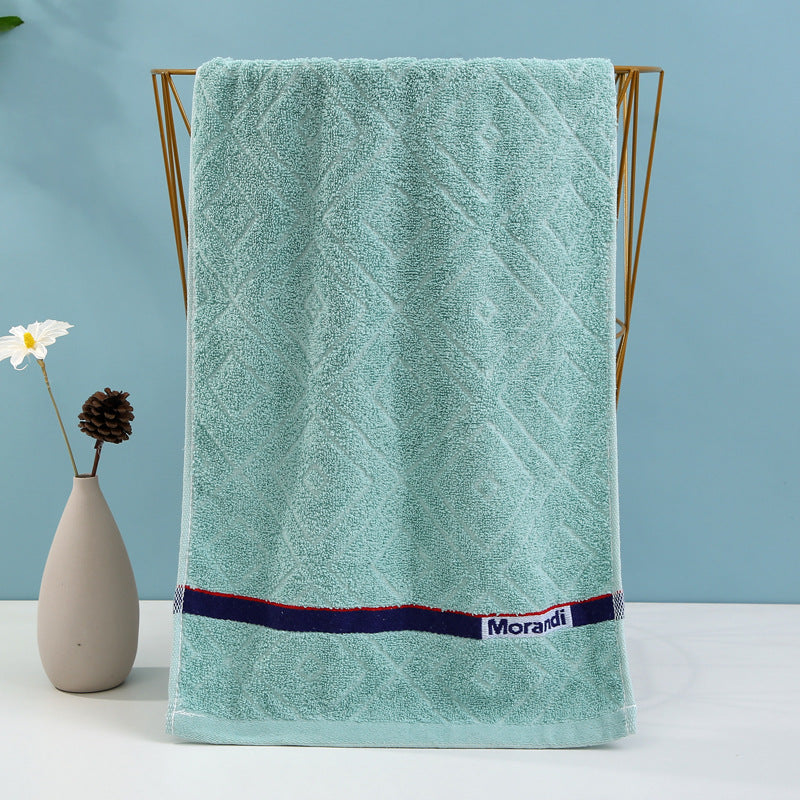 Terry Bath Towel with High-Quality Check Border Kalsten