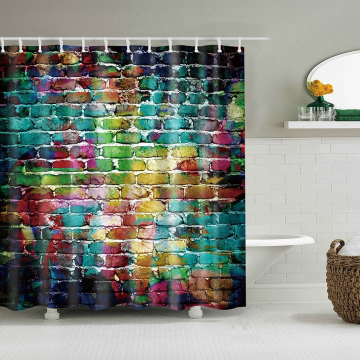 Floral Patterned Bathroom Shower Curtain Kalsten