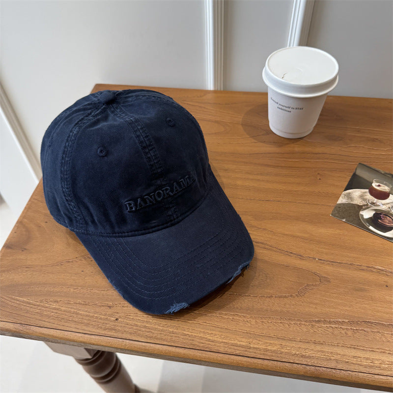 Men's Distressed Fabric Baseball Cap Kalsten