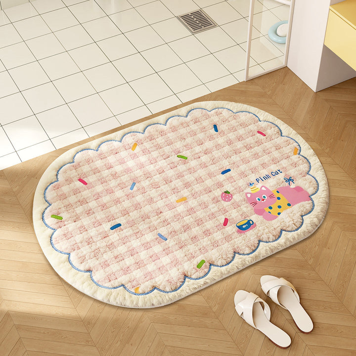 Playful Cartoon-Themed Bathroom Mat Kalsten