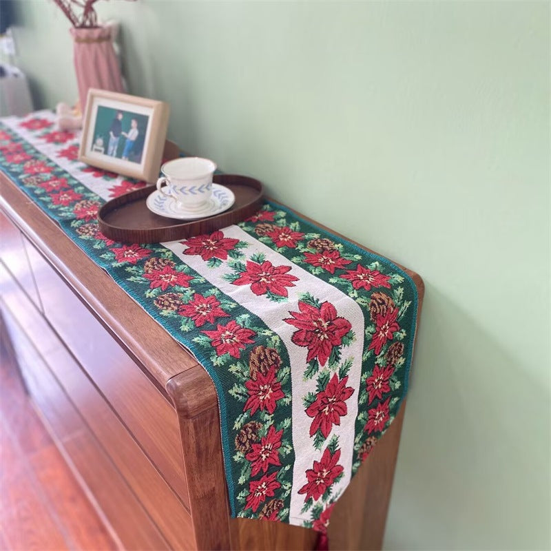 Festive Holiday-Themed Table Runner