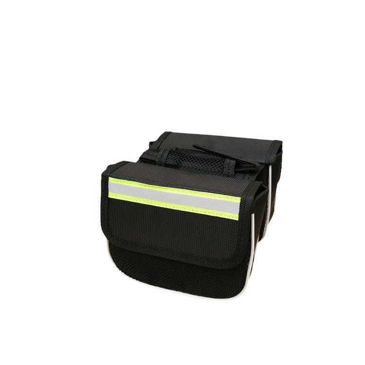 double pannier saddlebag with reflective safety strip and top handle Kalsten
