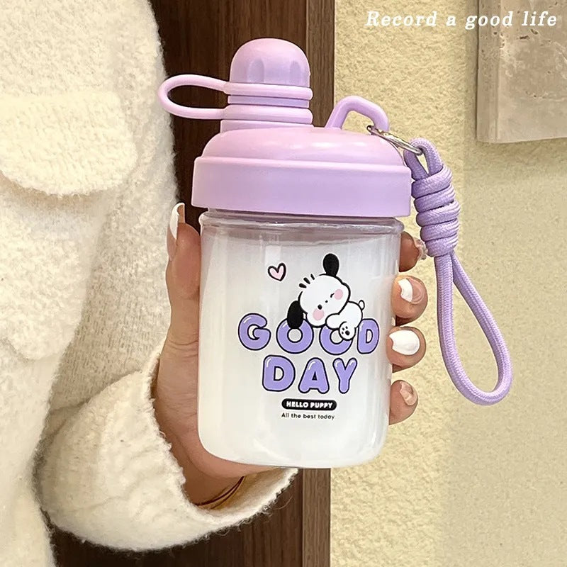 Women's Fun Drinking Bottle with Practical Carrying Strap Kalsten
